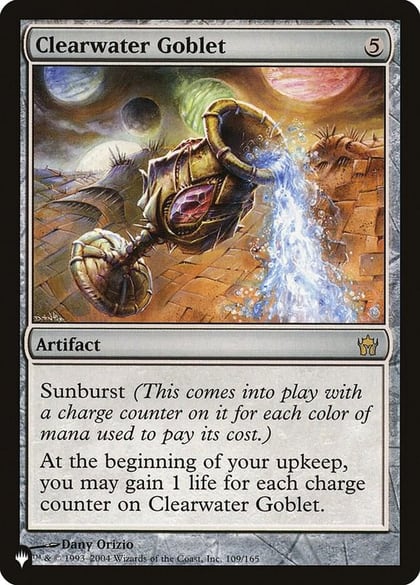 Clearwater Goblet, The List Reprints 109/165