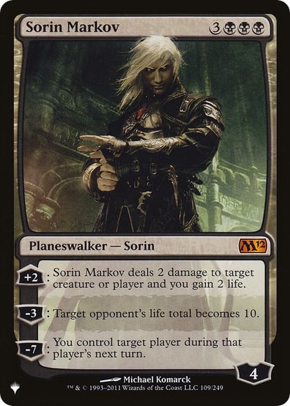 Sorin Markov (M12), The List Reprints 109/249