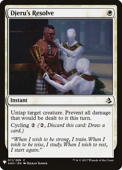 Djeru's Resolve, The List Reprints 11
