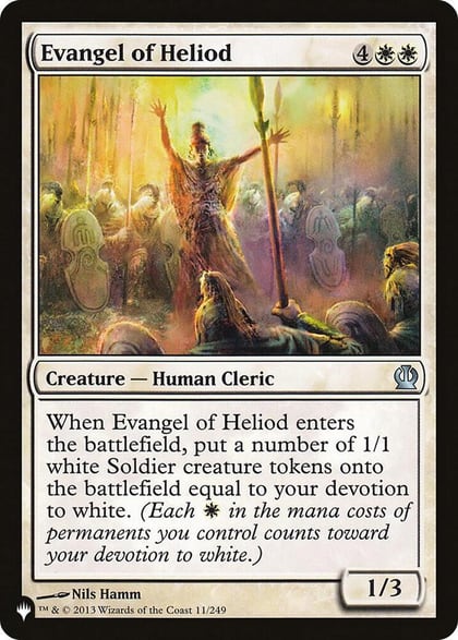 Evangel of Heliod, The List Reprints 11/249