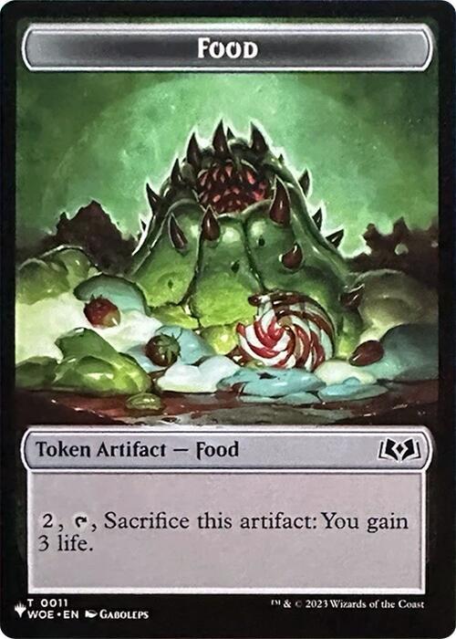 Food // Plant Double-Sided Token, The List Reprints 11 // 8