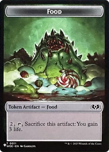 Food // Plant Double-Sided Token, The List Reprints 11 // 8