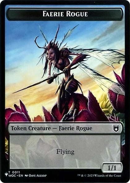 Faerie Rogue // Ape Double-Sided Token, The List Reprints 11 // 10
