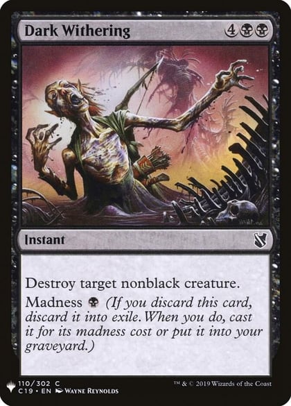Dark Withering, The List Reprints 110