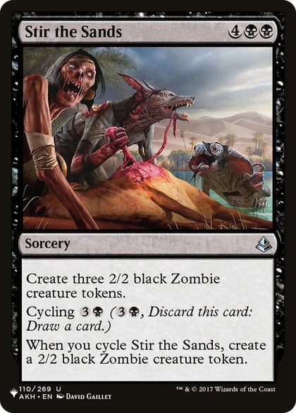 Stir the Sands, The List Reprints 110/269
