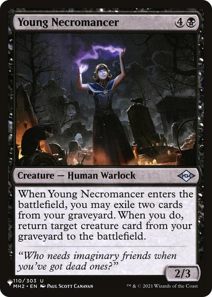 Young Necromancer, The List Reprints 110/303
