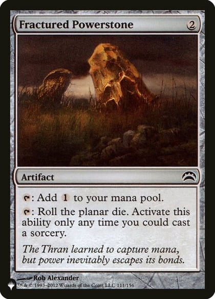 Fractured Powerstone, The List Reprints 111/156