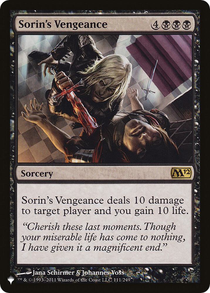 Sorin's Vengeance, The List Reprints 111/249