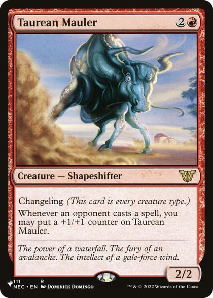 Taurean Mauler (NEC), The List Reprints 111/038