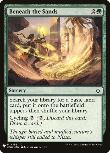 Beneath the Sands, The List Reprints 111