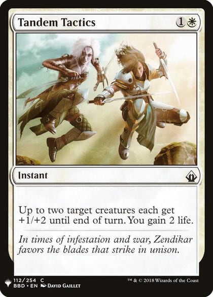 Tandem Tactics, The List Reprints 112
