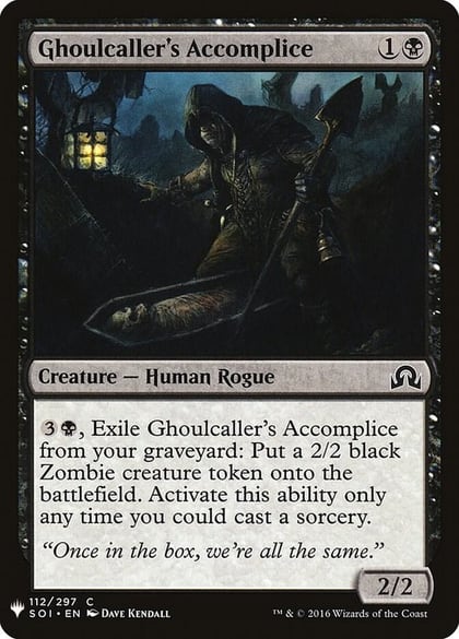 Ghoulcaller's Accomplice, The List Reprints 112