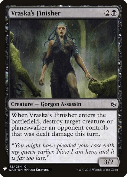 Vraska's Finisher, The List Reprints 112
