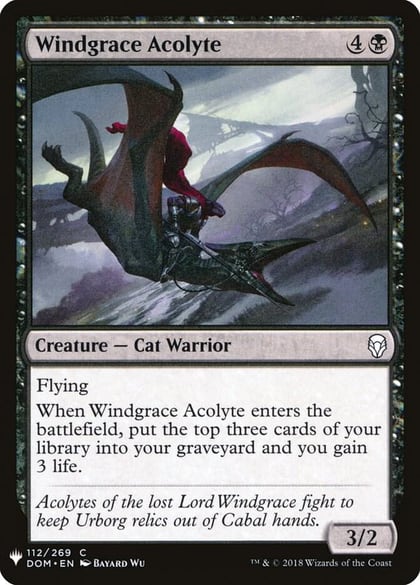Windgrace Acolyte, The List Reprints 112