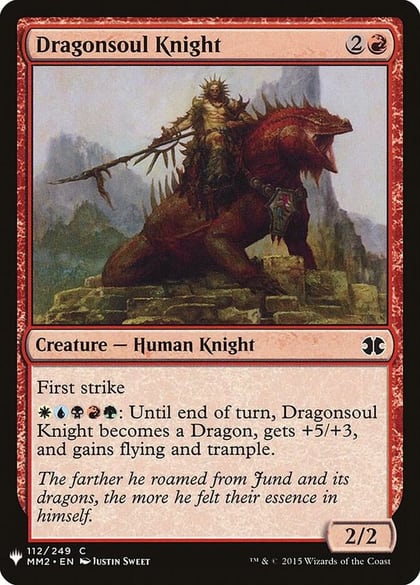 Dragonsoul Knight, The List Reprints 112