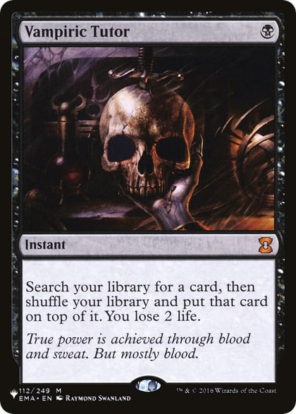 Vampiric Tutor, The List Reprints 112/249