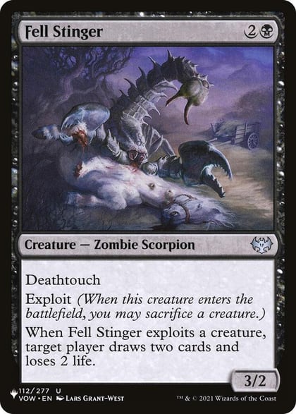 Fell Stinger, The List Reprints 112/277