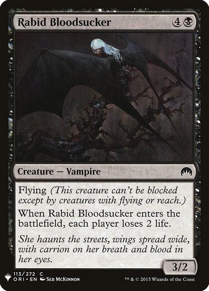 Rabid Bloodsucker, The List Reprints 113