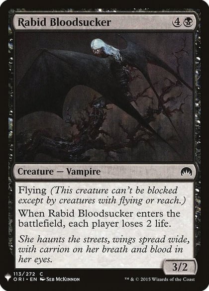 Rabid Bloodsucker, The List Reprints 113