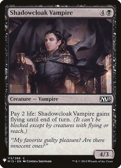 Shadowcloak Vampire, The List Reprints 113