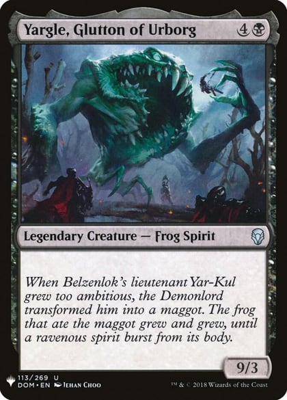 Yargle, Glutton of Urborg, The List Reprints 113