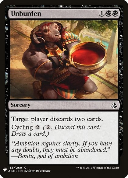 Unburden, The List Reprints 114
