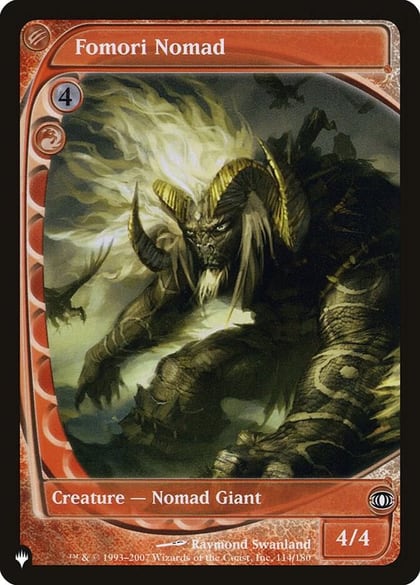 Fomori Nomad, The List Reprints 114/180