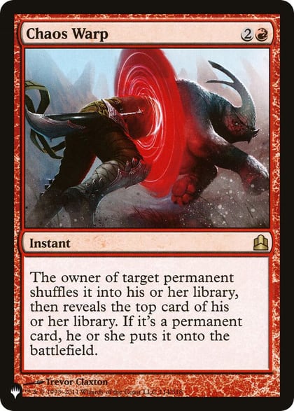 Chaos Warp (CMD), The List Reprints 114/318