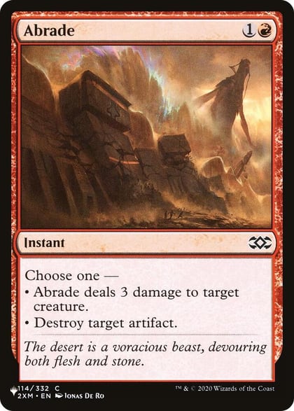 Abrade (2XM), The List Reprints 114/332