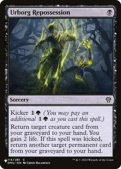 Urborg Repossession, The List Reprints 114/281