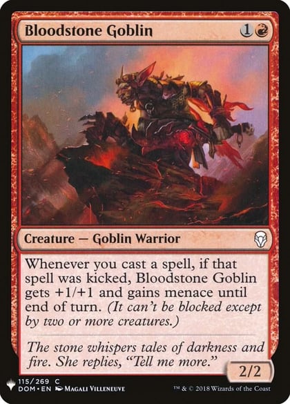 Bloodstone Goblin, The List Reprints 115