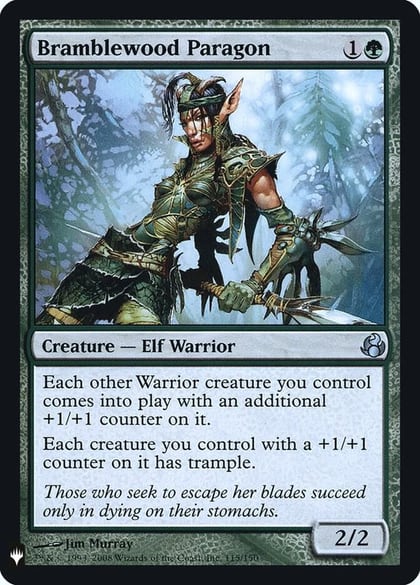 Bramblewood Paragon, The List Reprints 115