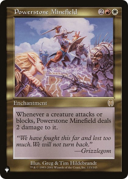 Powerstone Minefield, The List Reprints 115/143