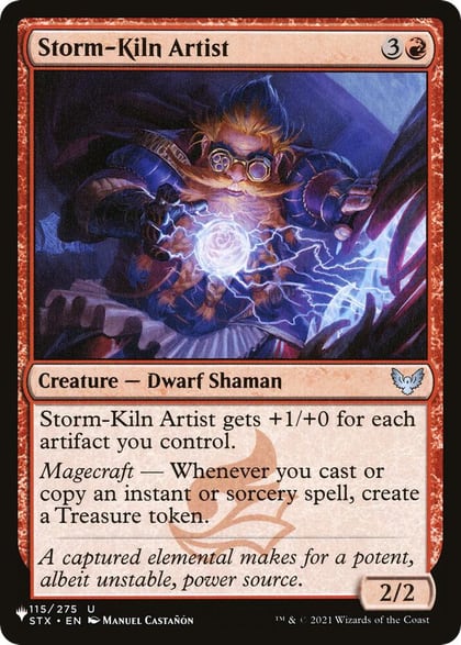 Storm-Kiln Artist (STX), The List Reprints 115/275