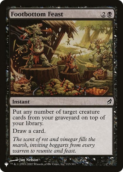 Footbottom Feast, The List Reprints 115/301