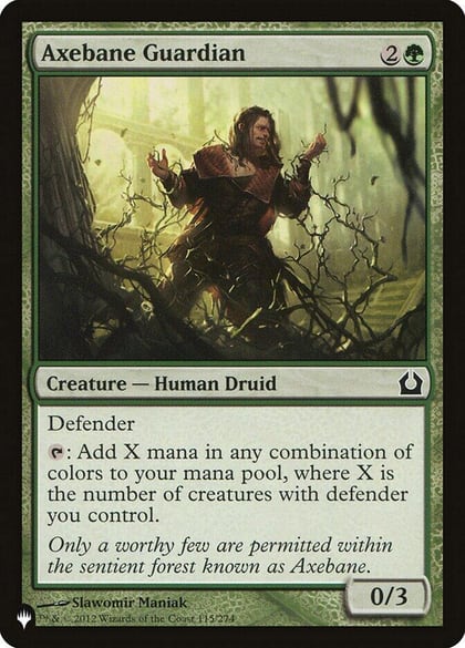 Axebane Guardian, The List Reprints 115/274