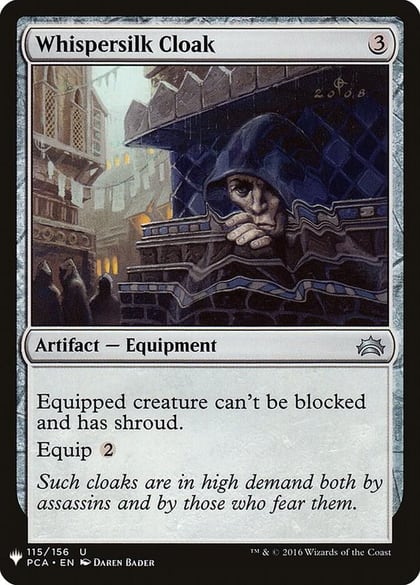 Whispersilk Cloak (PCA), The List Reprints 115