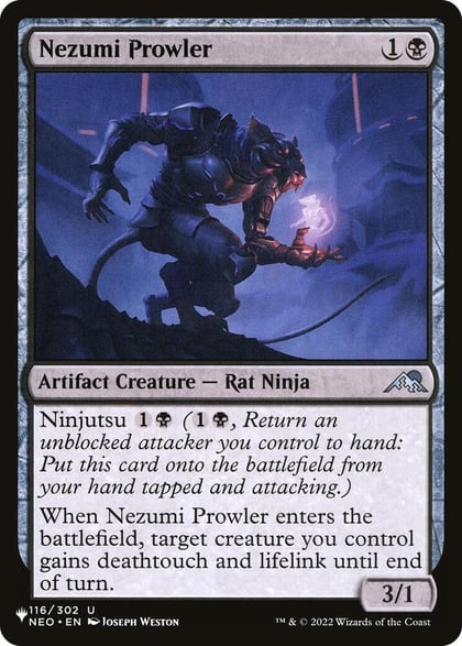 Nezumi Prowler, The List Reprints 116/302