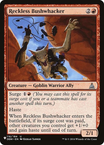 Reckless Bushwhacker, The List Reprints 116/184