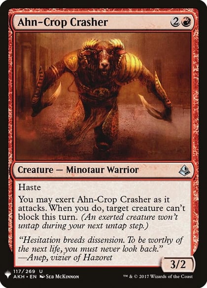 Ahn-Crop Crasher, The List Reprints 117