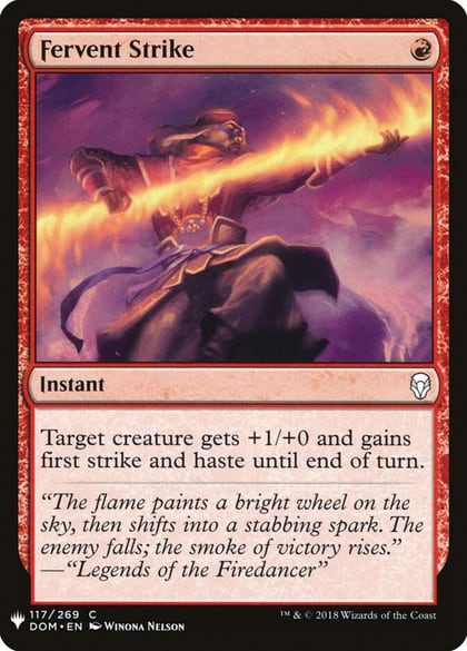 Fervent Strike, The List Reprints 117