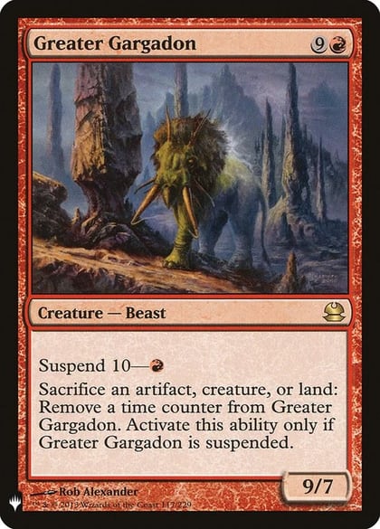 Greater Gargadon, The List Reprints 117