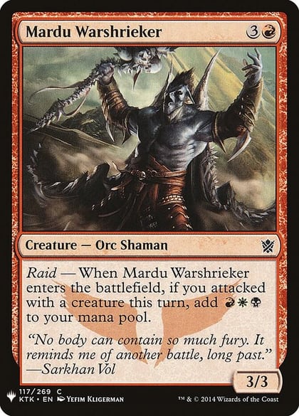 Mardu Warshrieker, The List Reprints 117