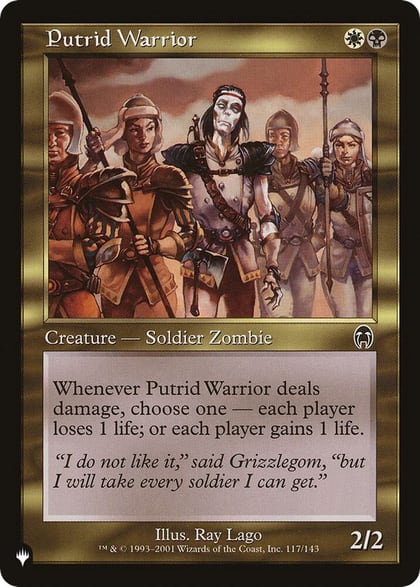 Putrid Warrior, The List Reprints 117/143