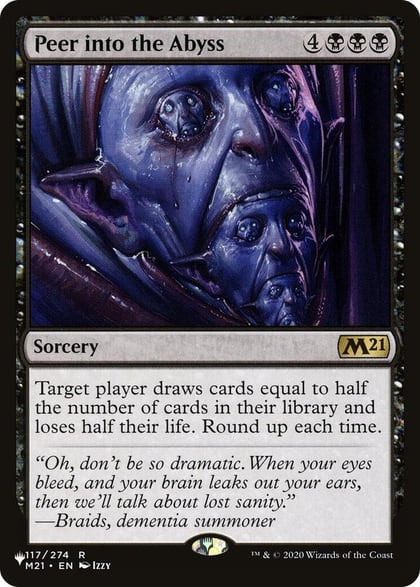 Peer into the Abyss, The List Reprints 117/274