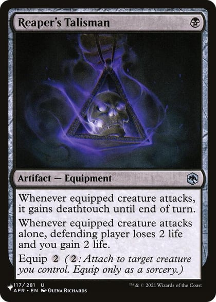 Reaper's Talisman, The List Reprints 117/281
