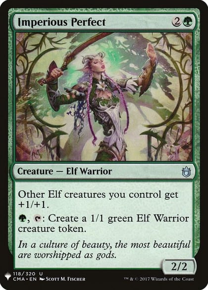 Imperious Perfect (CMA), The List Reprints 118