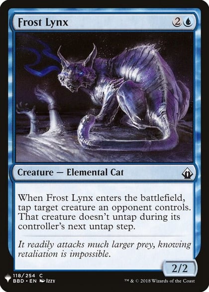 Frost Lynx, The List Reprints 118