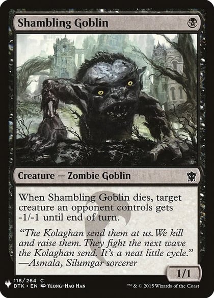 Shambling Goblin, The List Reprints 118