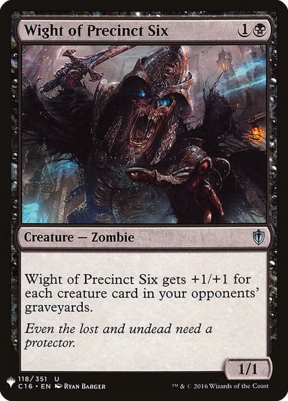 Wight of Precinct Six, The List Reprints 118